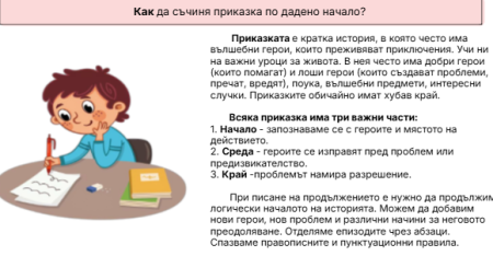 Приказка по дадено начало